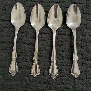 Arbor Rose Oneida Teaspoons (4)